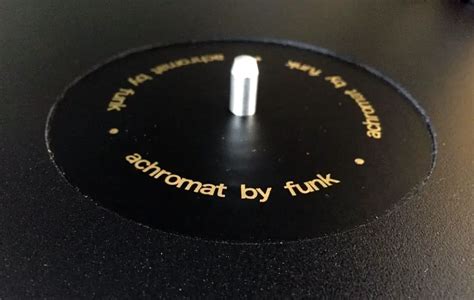 Wipe down the inside of the turntable. . Funk firm achromat review